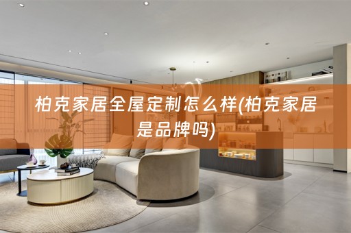 柏克家居怎么样(柏克家居是品牌吗)