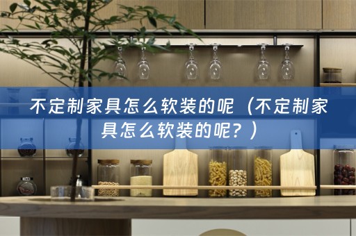 不定制家具怎么的呢？）