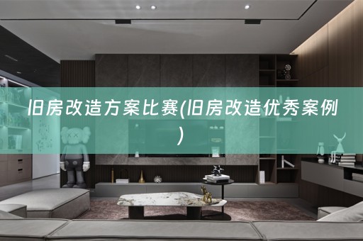 旧房改造方案比赛(旧房改造优秀案例)