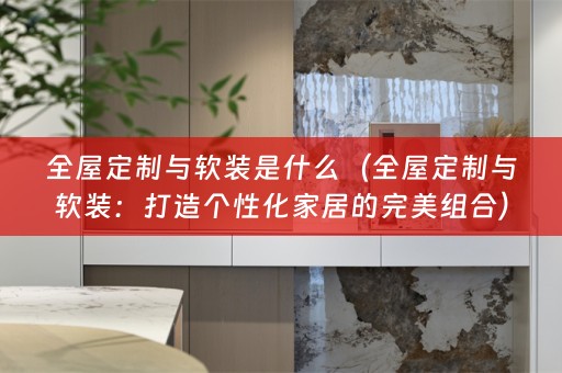 全屋定制与：打造个性化家居的完美组合）