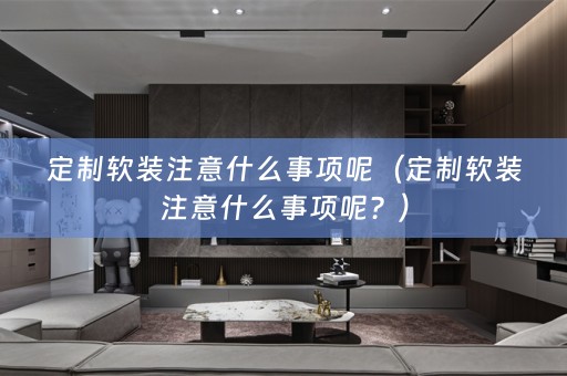 定制注意什么事项呢？）