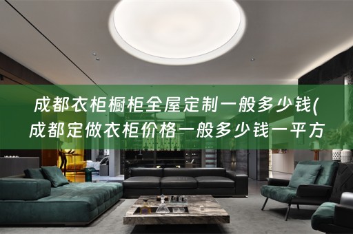成都衣柜橱柜一般多少钱(成都定做衣柜价格一般多少钱一平方)
