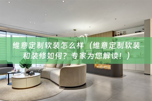 维意定制和装修如何？专家为您解读！）