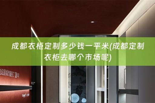 成都衣柜定制多少钱一平米(成都定制衣柜去哪个市场呢)
