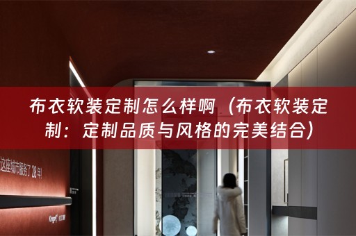 布衣定制：定制品质与风格的完美结合）