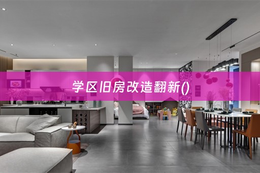 学区旧房改造翻新()