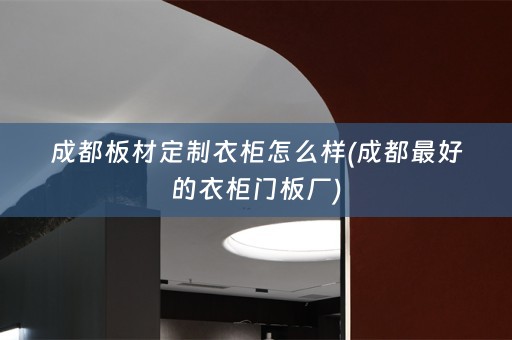 成都板材定制衣柜怎么样(成都最好的衣柜门板厂)