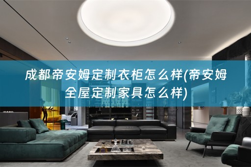 成都帝安姆定制衣柜怎么样(帝安姆家具怎么样)