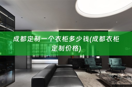 成都定制一个衣柜多少钱(成都衣柜定制价格)
