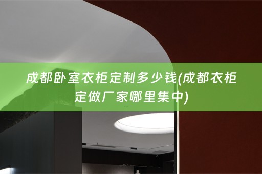 成都卧室衣柜定制多少钱(成都衣柜定做厂家哪里集中)