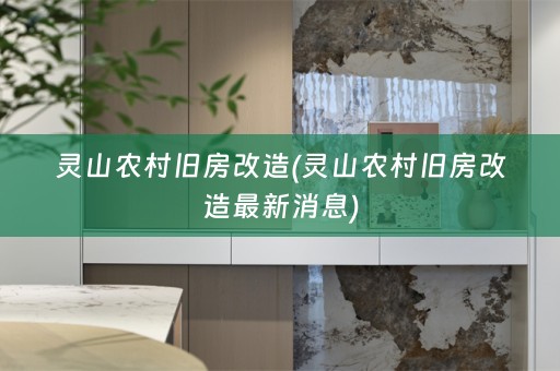 灵山农村旧房改造(灵山农村旧房改造最新消息)
