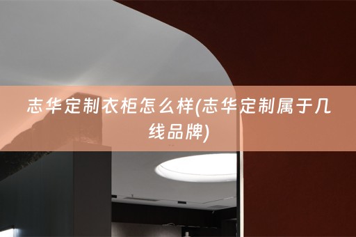 志华定制衣柜怎么样(志华定制属于几线品牌)