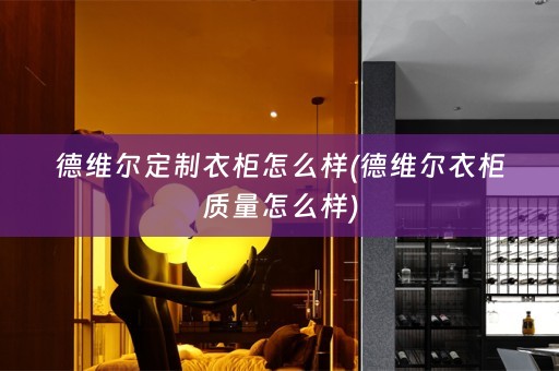 德维尔定制衣柜怎么样(德维尔衣柜质量怎么样)