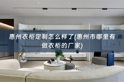惠州衣柜定制怎么样了(惠州市哪里有做衣柜的厂家)