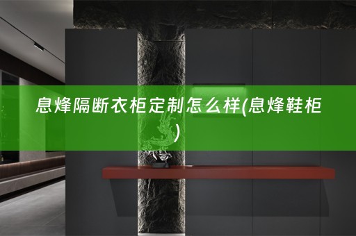 息烽隔断衣柜定制怎么样(息烽鞋柜)