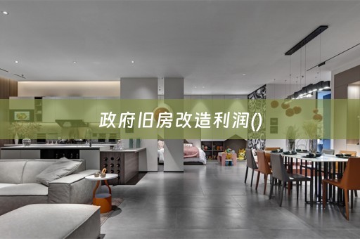 政府旧房改造利润()