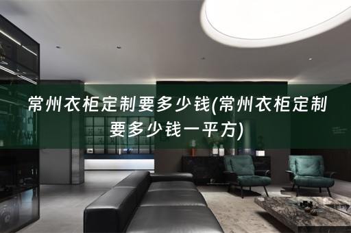 常州衣柜定制要多少钱(常州衣柜定制要多少钱一平方)