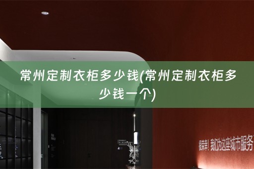 常州定制衣柜多少钱(常州定制衣柜多少钱一个)