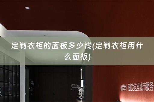 定制衣柜的面板多少钱(定制衣柜用什么面板)