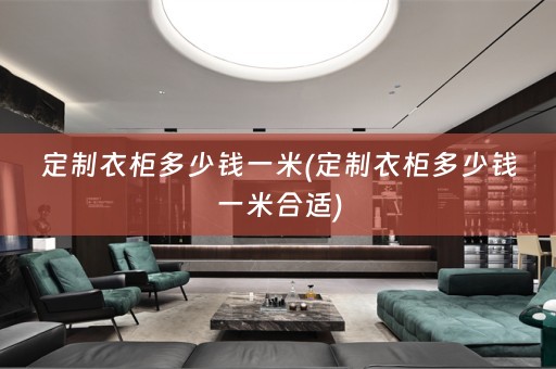 定制衣柜多少钱一米(定制衣柜多少钱一米合适)