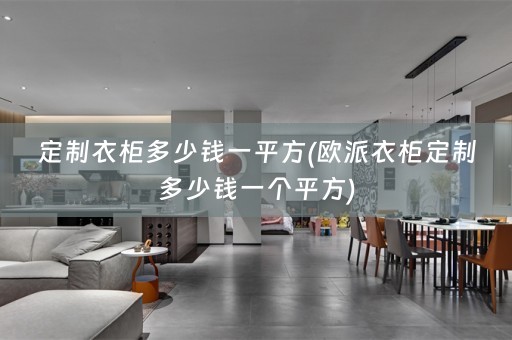 定制衣柜多少钱一平方(欧派衣柜定制多少钱一个平方)