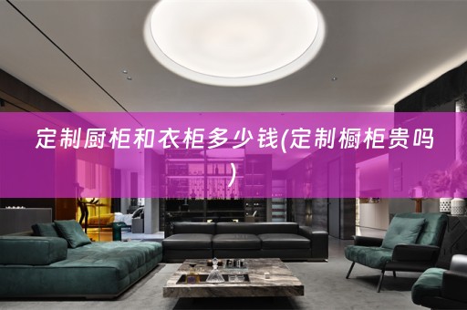 定制厨柜和衣柜多少钱(定制橱柜贵吗)
