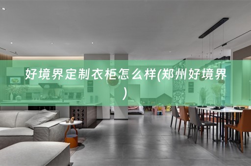 好境界定制衣柜怎么样(郑州好境界)