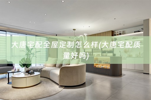 大唐宅配怎么样(大唐宅配质量好吗)