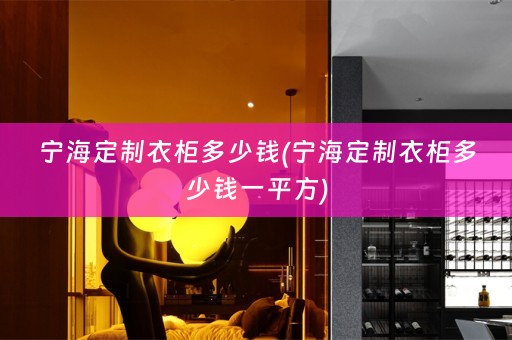 宁海定制衣柜多少钱(宁海定制衣柜多少钱一平方)