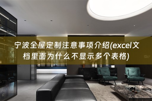 宁波注意事项介绍(excel文档里面为什么不显示多个表格)