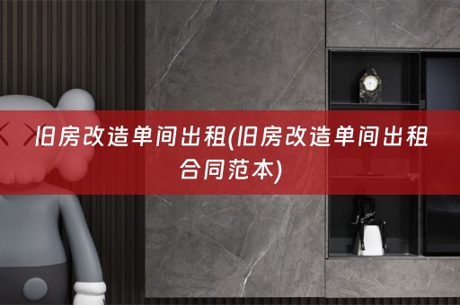 旧房改造单间出租(旧房改造单间出租合同范本)