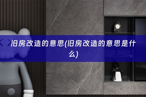 旧房改造的意思(旧房改造的意思是什么)