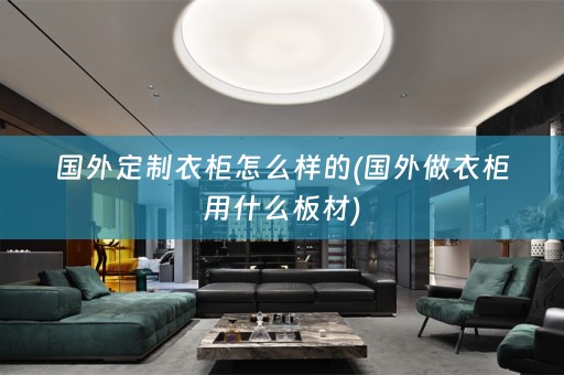 国外定制衣柜怎么样的(国外做衣柜用什么板材)