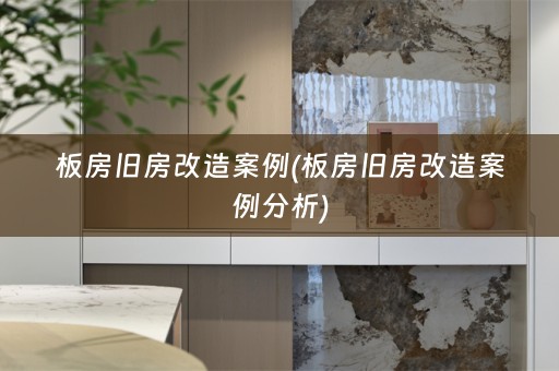 板房旧房改造案例(板房旧房改造案例分析)