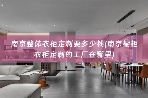 南京整体衣柜定制要多少钱(南京橱柜衣柜定制的工厂在哪里)