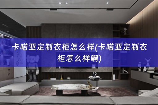 卡喏亚定制衣柜怎么样(卡喏亚定制衣柜怎么样啊)