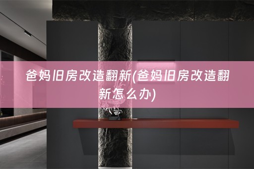 爸妈旧房改造翻新(爸妈旧房改造翻新怎么办)