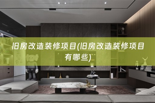 旧房改造装修项目(旧房改造装修项目有哪些)