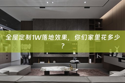 1W落地效果，你们家里花多少？