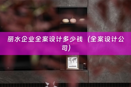 丽水企业公司）