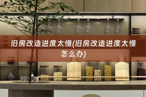 旧房改造进度太慢(旧房改造进度太慢怎么办)