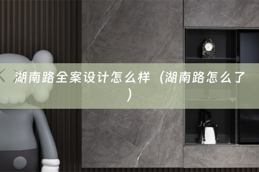 湖南路全案设计怎么样（湖南路怎么了）