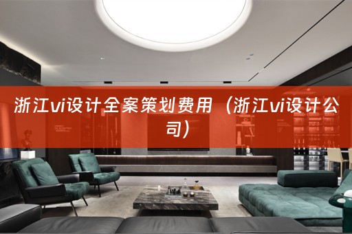 浙江vi设计全案策划费用（浙江vi设计公司）