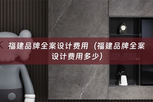 福建品牌全案设计费用（福建品牌全案设计费用多少）