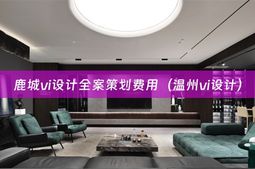 鹿城vi设计全案策划费用（温州vi设计）