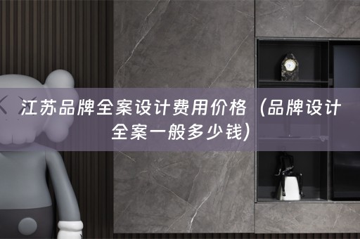 江苏品牌全案设计费用价格（品牌设计全案一般多少钱）