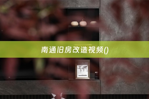 南通旧房改造视频()