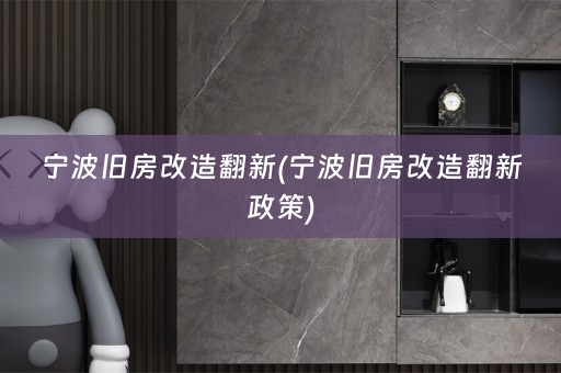 宁波旧房改造翻新(宁波旧房改造翻新政策)