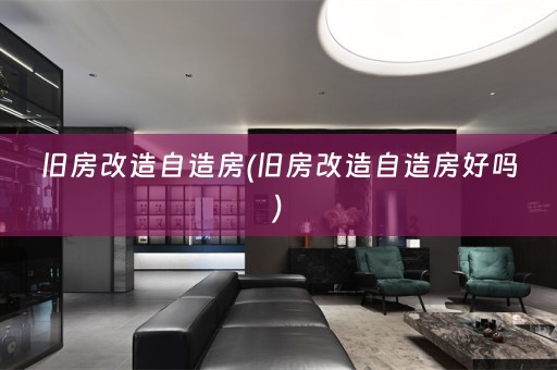 旧房改造自造房(旧房改造自造房好吗)
