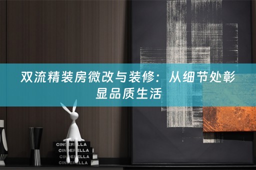 双流精装房微改与装修：从细节处彰显品质生活